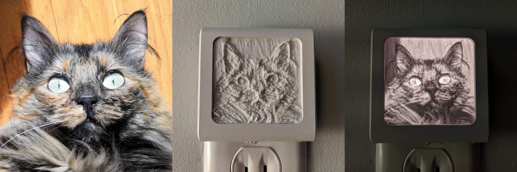 Lithophane night light
